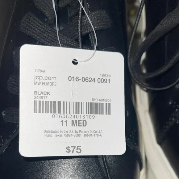 Minimal Weave Black Leather Men's Sneakers - Picture 5 of 6